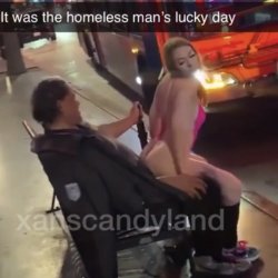 Homeless man’s lucky day
