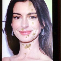 Pretty face a n n e H Cock and cum tribute #3