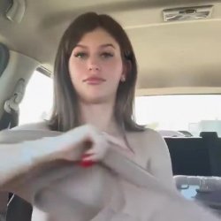 Front seat titty reveal