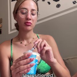 I transitioned and ate- literally