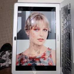 Pretty ahh face And eye contact