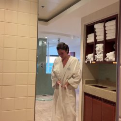 I got caught showering naked in the cruise ship spa and again on the way back to my room! 🙈