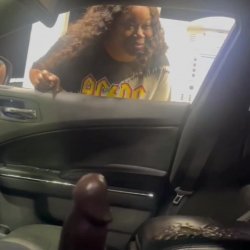 DickFlash an ebony at the gas station even though she said she has a boyfriend