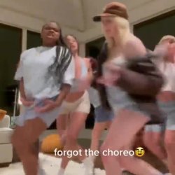 Billie showin off with friends