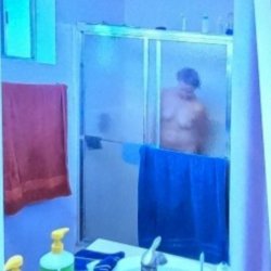 DANIELLE LOOKS GREAT IN  THE SHOWER