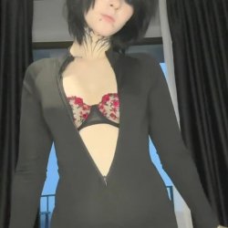 🔞 Young sexy tattooed perky tits lace bra garter tight ass horny slut tease 🫦💦🍑😈 OF