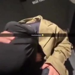 French arab hijabi  sucking dick in public toilette