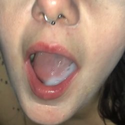 White Girl Sucks Black Cock And Swallows Cum