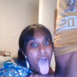Indian Girl Making a Limp Dick Harder with Her Mouth👄