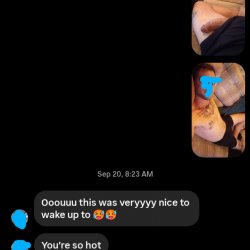 Your wife loves waking up to my pics
