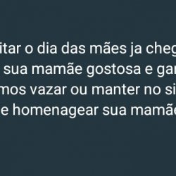 Vamos aproveitar o dia das mães! Chega dm para ganhar a homenagem que sua mamãe merece