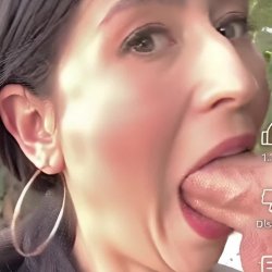 Mina Kimes sucking cock
