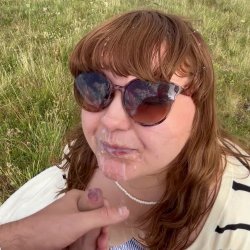 cum facial from follower's gf