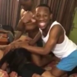 Group of dusty ass dudes run a train on a Black Ebony Escort in a janky motel