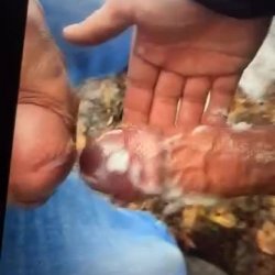 Cum on cock