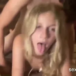 teen slut get facial after hard pounding live at