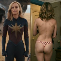 Captain Marvel's Ass Cheeks in a Thong