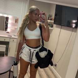 Blonde college whore