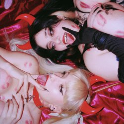 Tongue's out 'cause we're ready to lick some milk