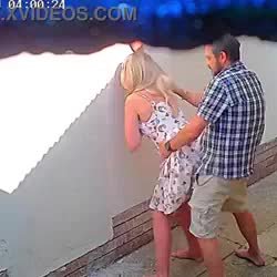 Casal amador flagrado pela camera fazendo sexo na varanda! novos videos, flagra loirinha gostosa