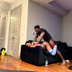 Fine Shyt getting her back beat in