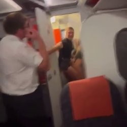 Couple caught fucking on the train in Europe