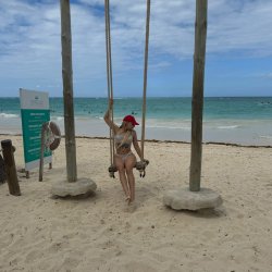 Under the sun, ready to enjoy another great beach day.