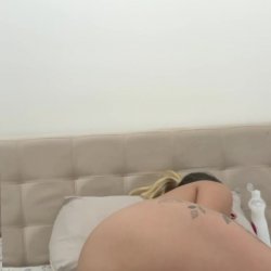 🔞 Hot naked big round ass tight shaved pussy dildo fuck horny slut 💦🍑🫦😈 OF now!