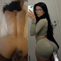 THICK LATINA WITH BBL TAKES BBC BACKSHOTS CUM ON ASS