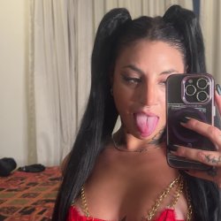 This slut is thirsty with your cock