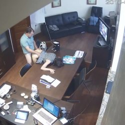 [CCTV] Milf Secretary's Daily Ritual, Fucking Her Boss in the Conference Room