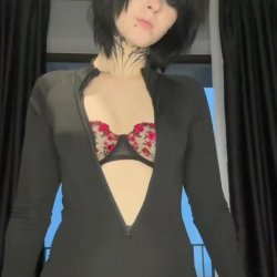 🔞 Hot goth teen perky tits tight ass horny slut tease nude 💦🍑🫦 Check OF 😈