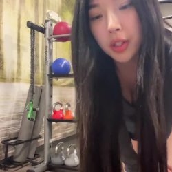 Cute Asian Girl at Gym Tricks Guy into Nutting during No Nut November 2