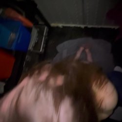 On my knees in the shed