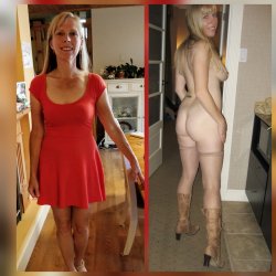 Blonde milf undressed