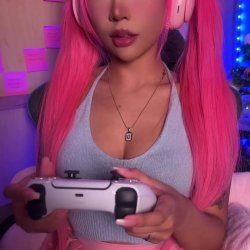 🔞 pink pigtail gamer slut big tits tight wet pussy horny fuck 💦