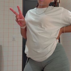 Ebony with locs and pretty pussy