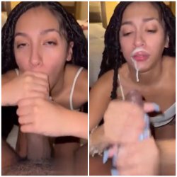 Petite lightskin blesses a Brotha with a nut 🥜 🐿️