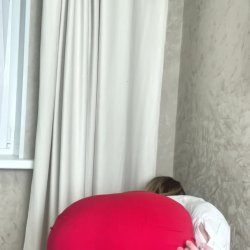 🔞 Sexy young blonde perky tits big round ass tight red skirt horny slut 🫦🍑💦 Check my OF 😈