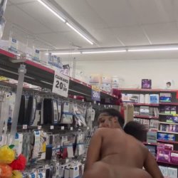 Risky ebony flash in store