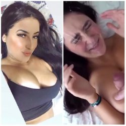 Patricinha peituda tomando gozada