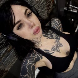 Your favourite tattooed fuckdoll in black is so horny today, Daddy