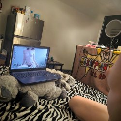 Watching myself masturbate.