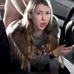 Teen girlfriend filmed fucking on roadtrip