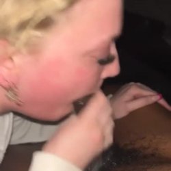 taking risks in a public place by getting a blowjob from a slut in a car