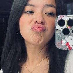 Stupid, whore-faced girl with a mole