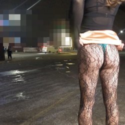 Sissy caught twice in public 🫣