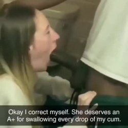 CheatingGirlfriend filmed swallowing bbc nut in bathroom (her bf almost caught👀)