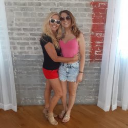 Mom and daughter like having fun