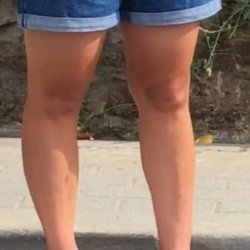 Spy feet shorts legs sexy hot girl